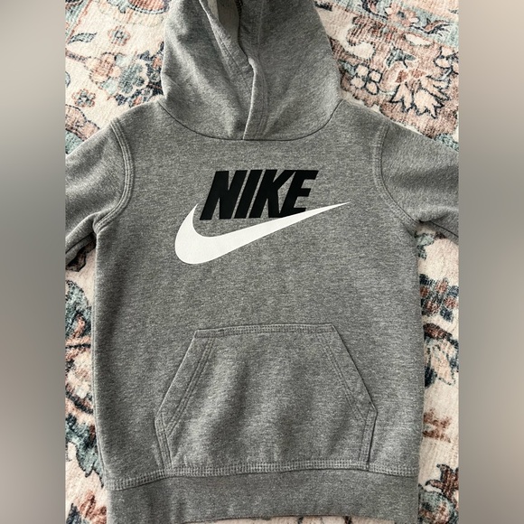 Nike Charcoal Hoodie with Swoosh - Picture 3 of 7